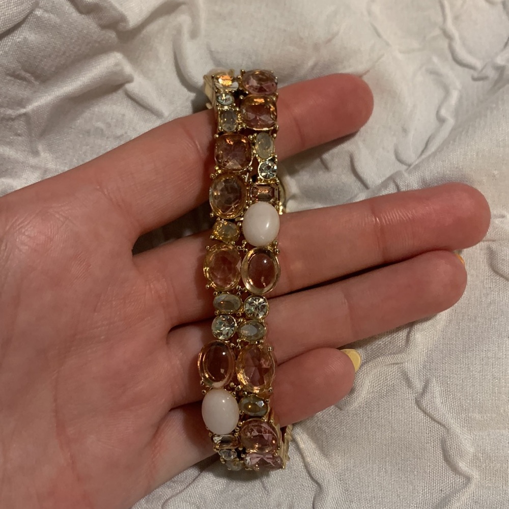 Gold and Pink Bracelet